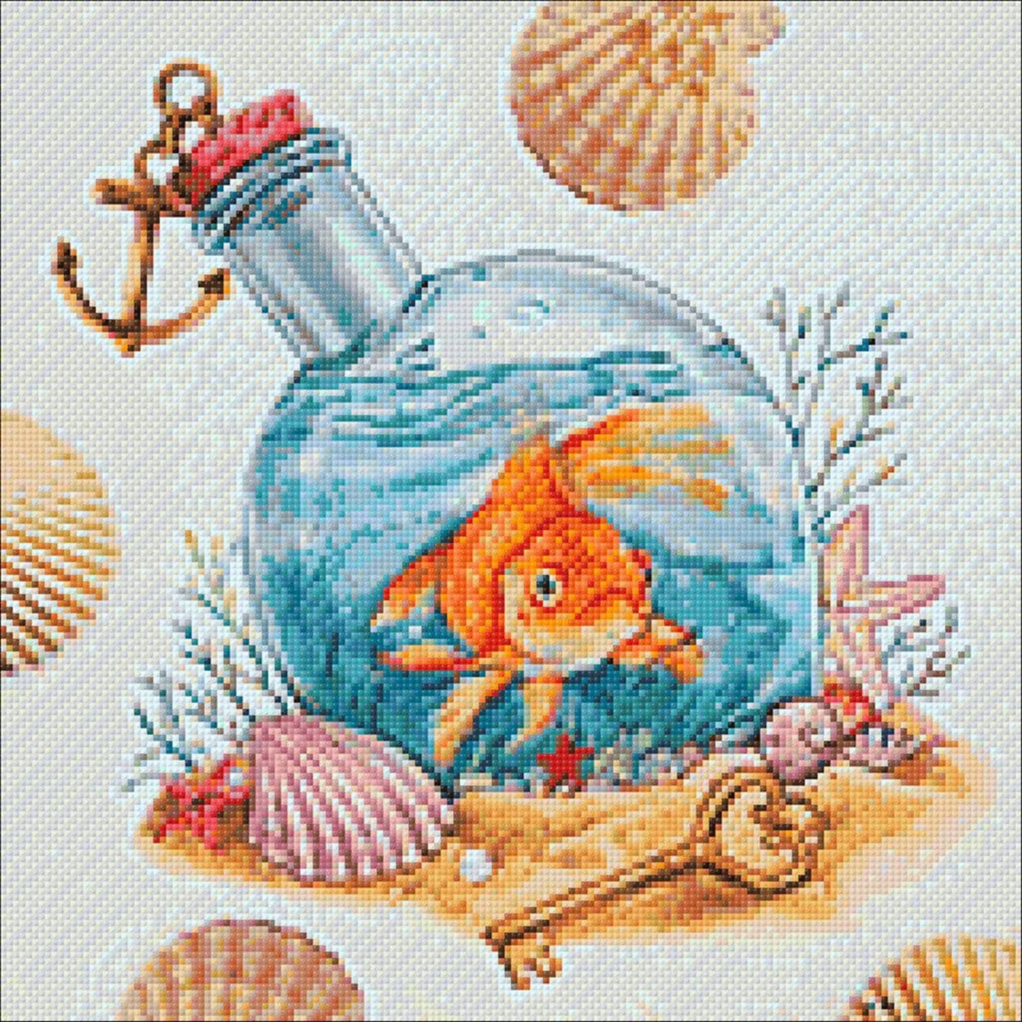 Crafting Spark Golden Fish Diamond Painting Kit